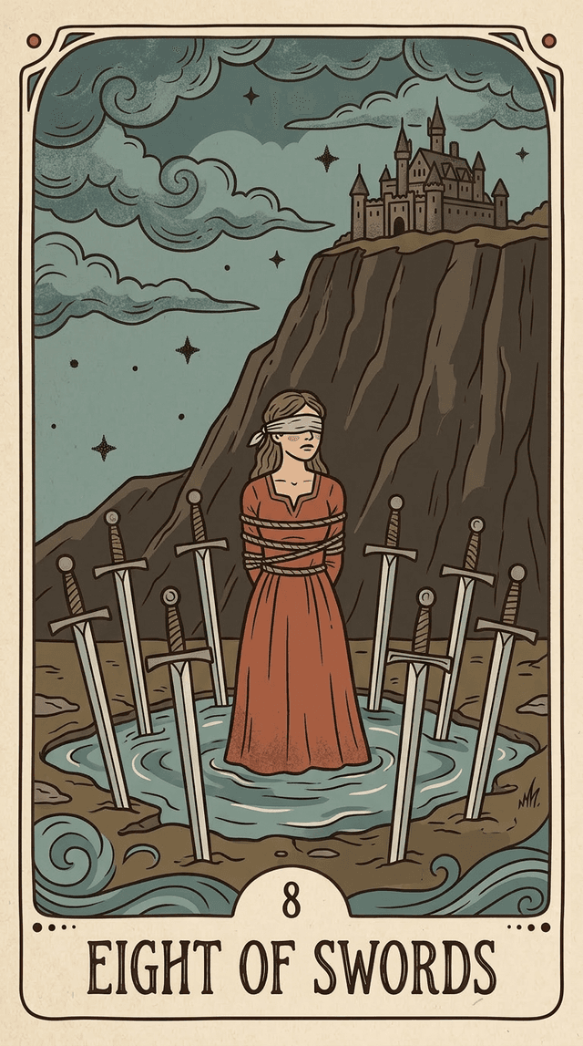 Eight of Swords tarot card
