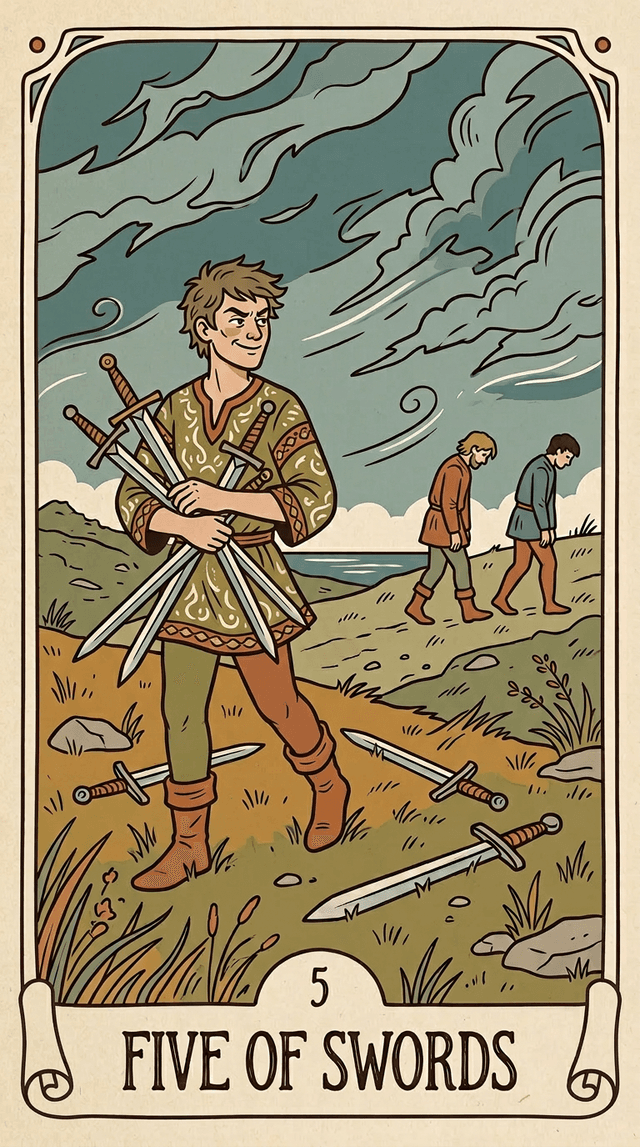 Five of Swords tarot card