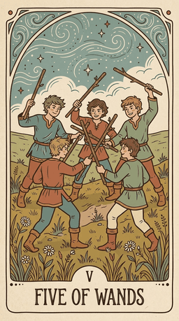 Five of Wands
