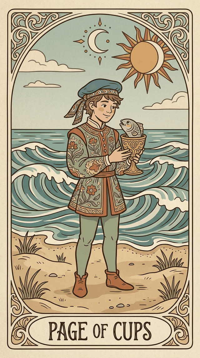 Page of Cups tarot card