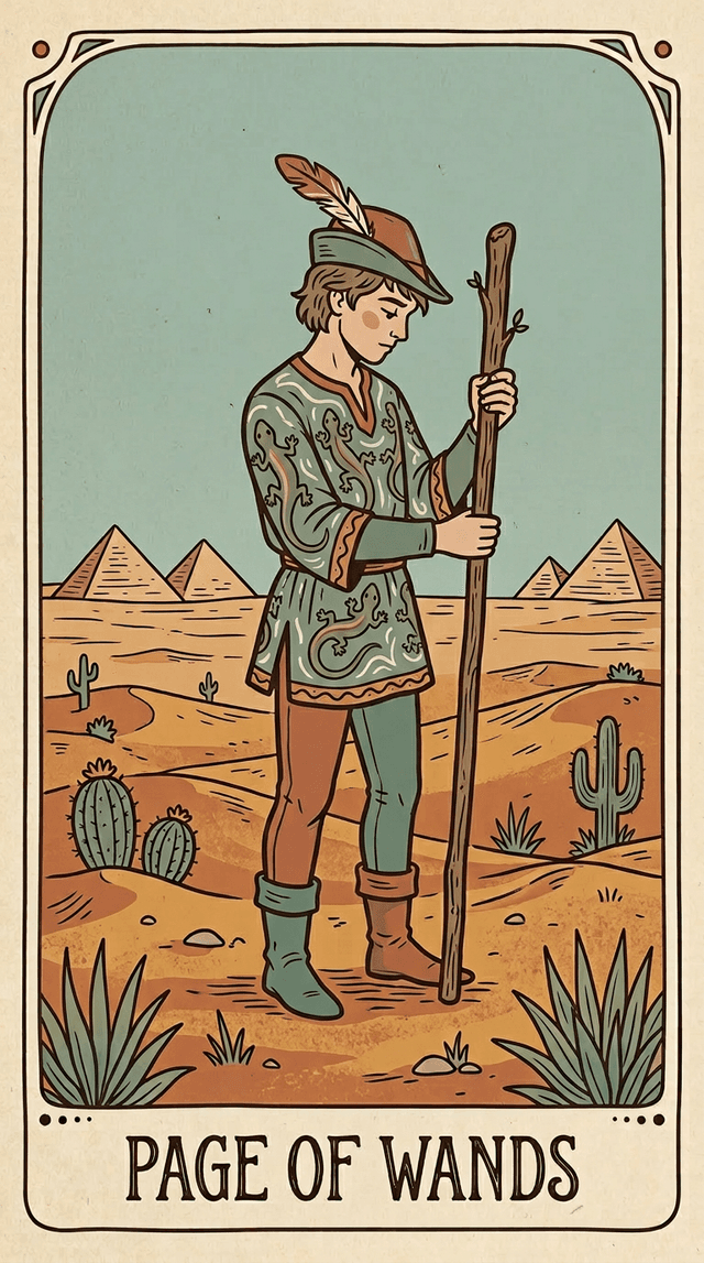 Page of Wands tarot card