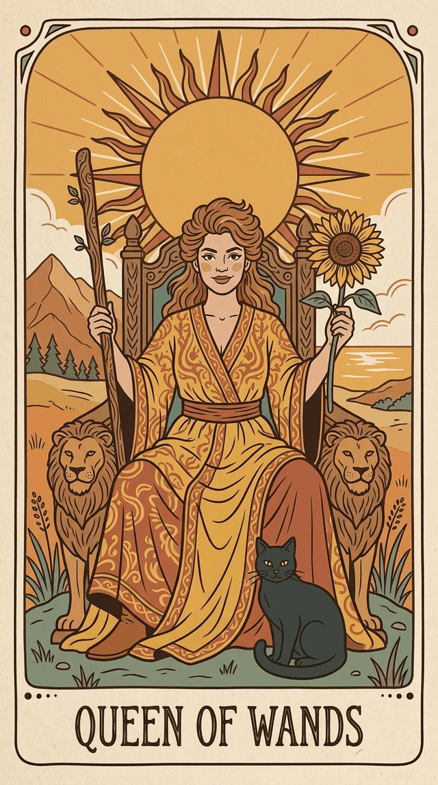 Queen of Wands tarot card