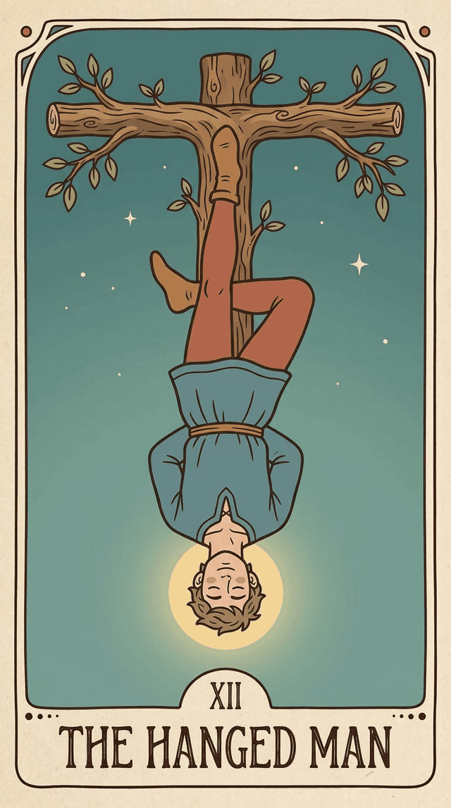 The Hanged Man tarot card