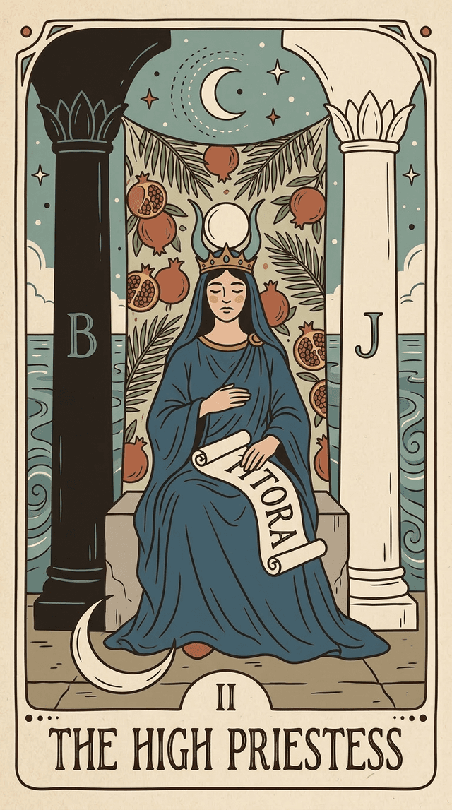 The High Priestess tarot card