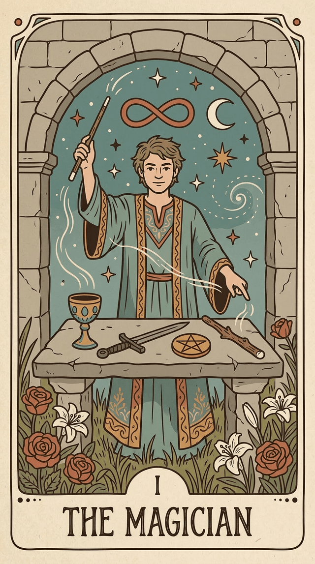 The Magician tarot card