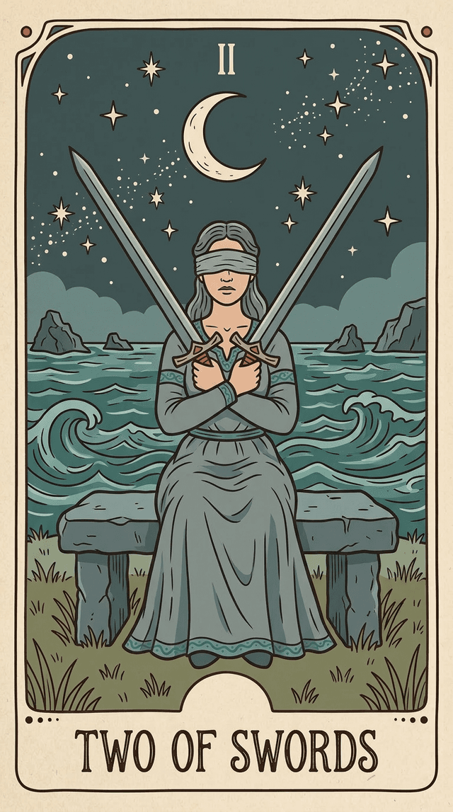 Two of Swords tarot card