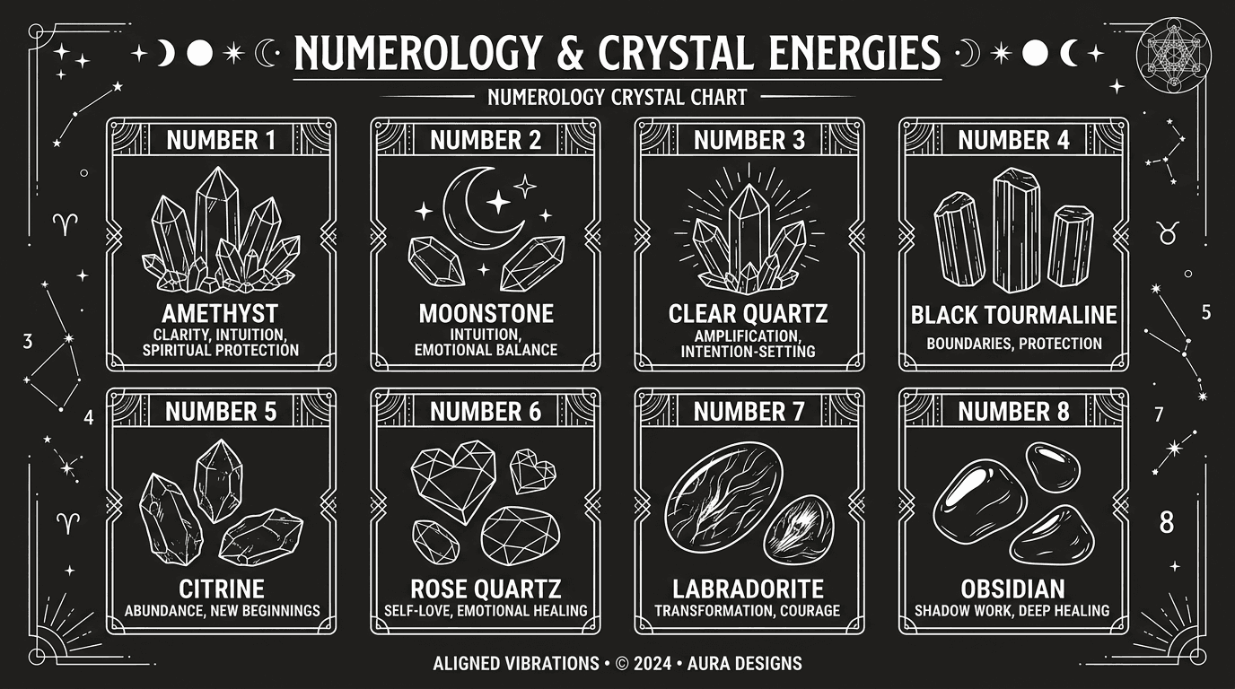 Healing crystals and gemstones